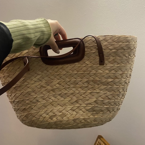 MAJE straw basket bag - Picture 4 of 6